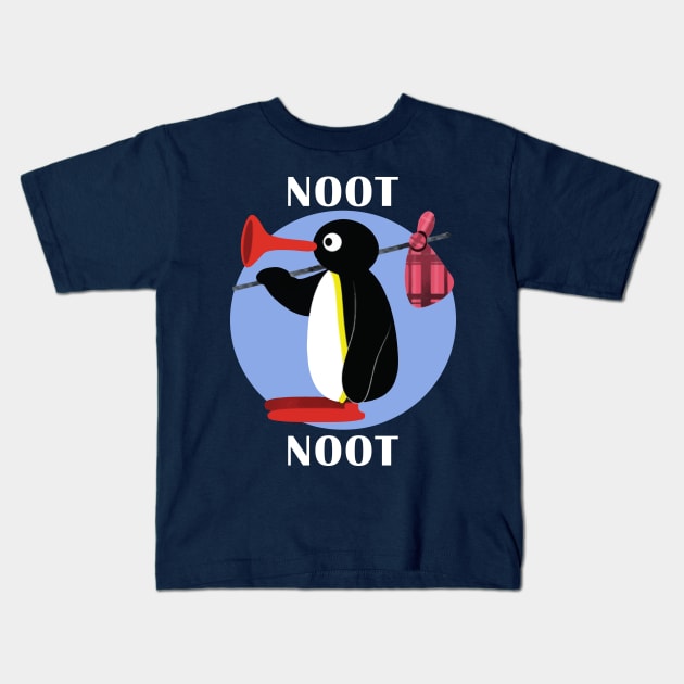 Pingu Noot Noot Kids T-Shirt by Nova5